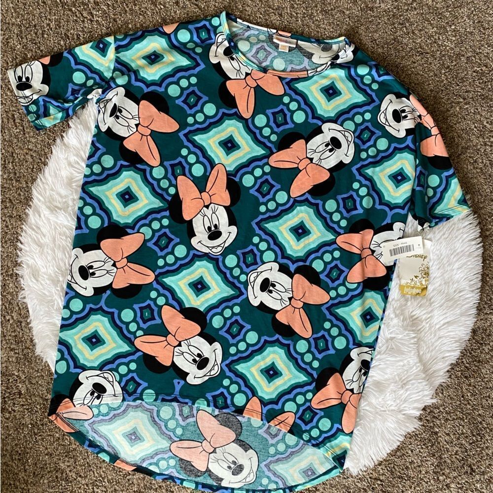 LULAROE Disney Minnie Mouse Irma Top New Women’s Size XXS